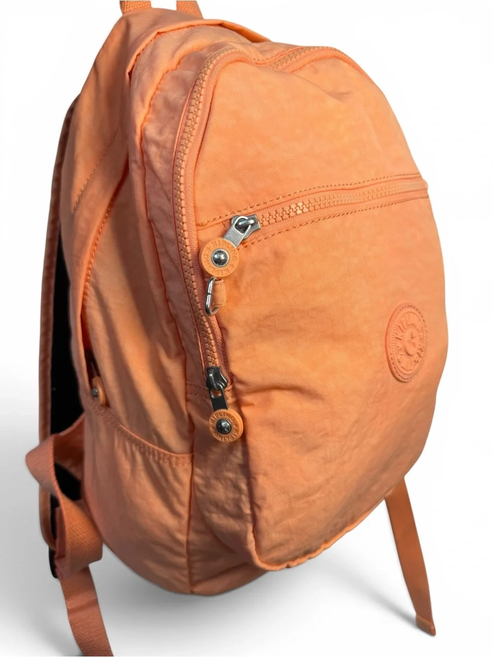 Kipling Challenger II Peach Coral Nylon Backpack Lightweight Travel School